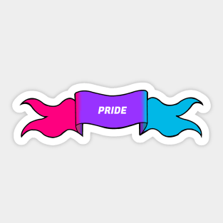 androgynous pride banner Sticker